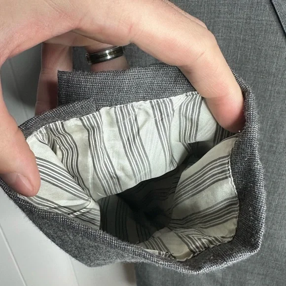 Vintage Brooks Brothers Makers Gray SUIT - Picture 7 of 12